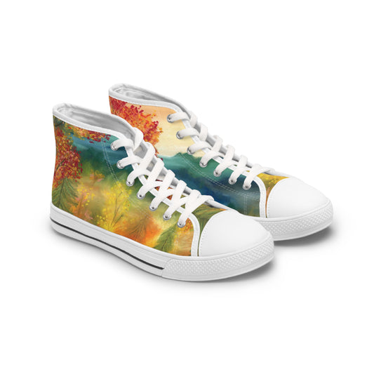 Fall Forest Unisex Classic High Top Sneakers