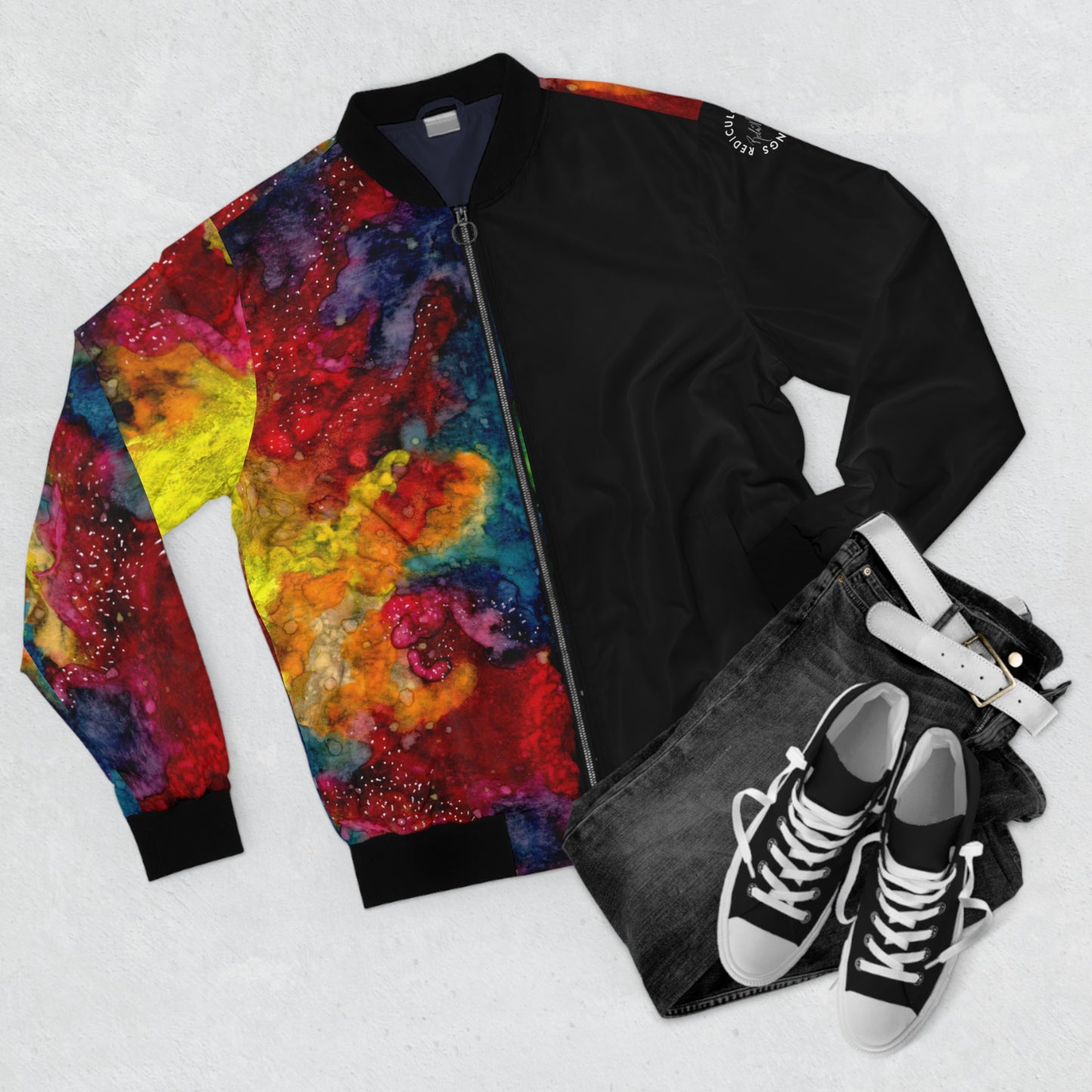 Sunset Clouds Galaxy Men's Bomber Jacket (AOP)
