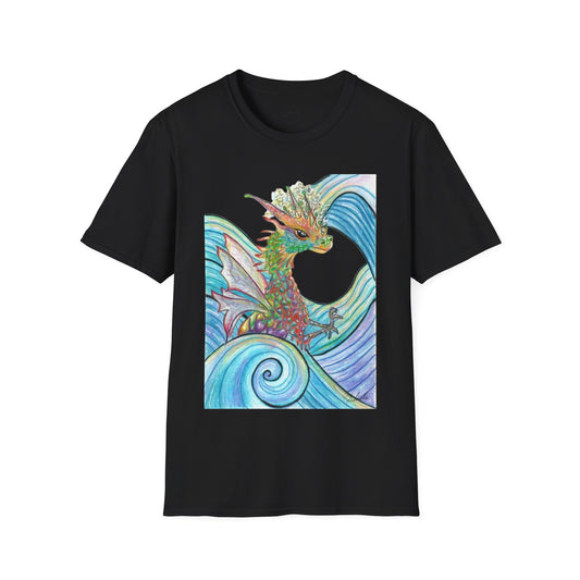 Water Dragon Unisex Softstyle Print T-Shirt