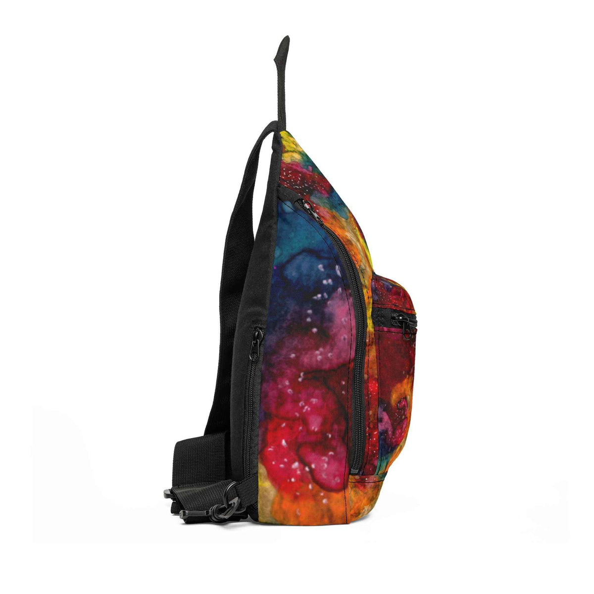 Colorful Galaxy Sling Bag — Vibrant Nebula Crossbody for Festival & Everyday Use