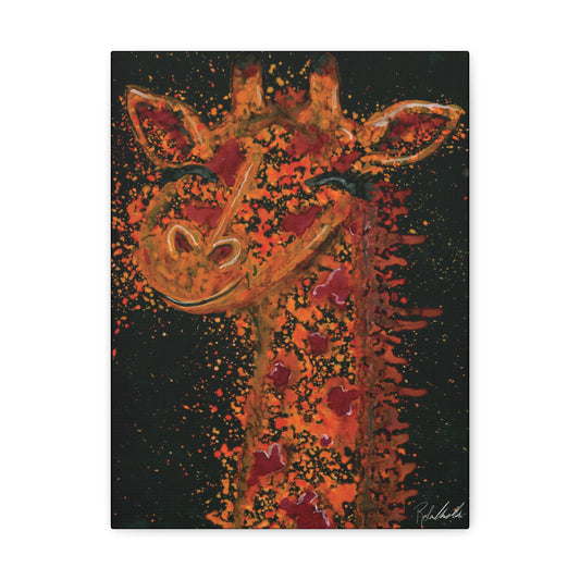 Watercolor Giraffe Canvas Gallery Wrap