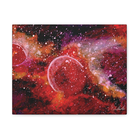 Red Planet Space Canvas Gallery Wrap