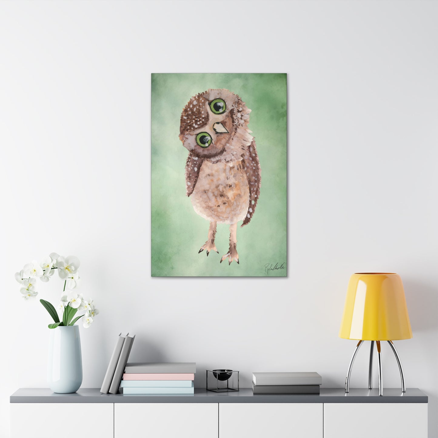 Curious Owl Canvas Gallery Wrap