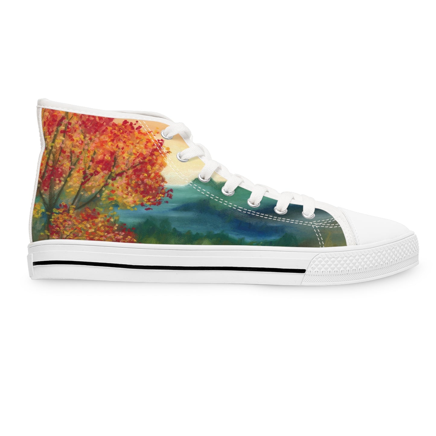 Fall Forest Unisex Classic High Top Sneakers