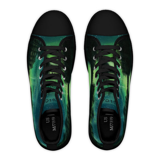 Aurora Borealis Northern Lights Unisex Classic High Top Sneakers