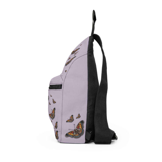 Butterfly Sling Bag – Lavender Monarch Crossbody Bag