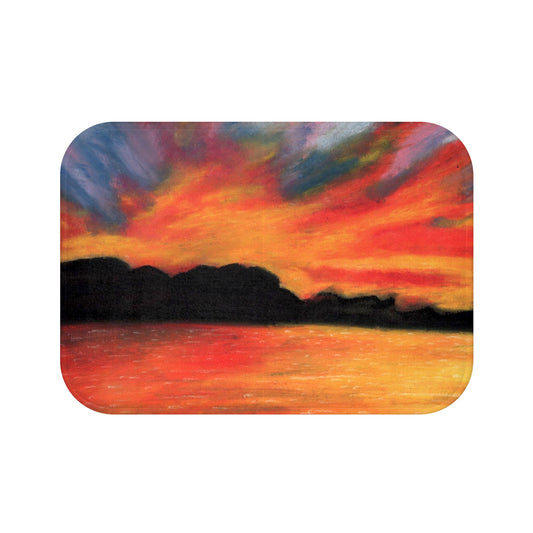 Sunset Over Lake Bath Mat