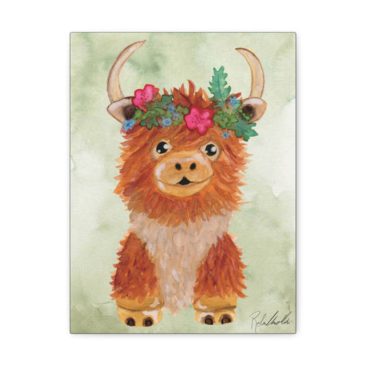 Highland Cow Canvas Gallery Wrap