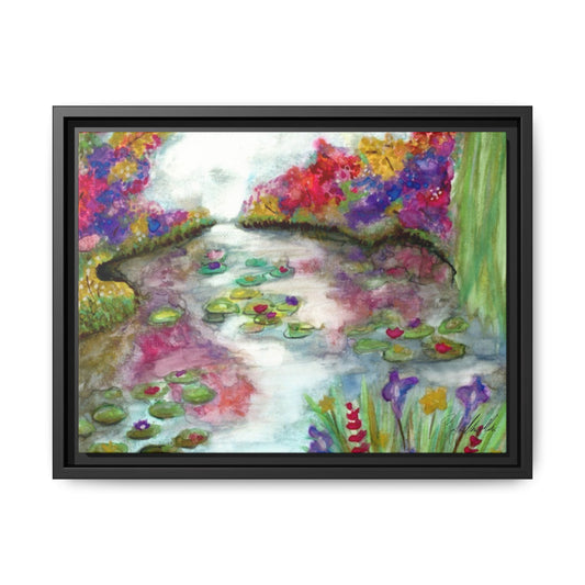 Floral Summer Pond Framed Wall Art