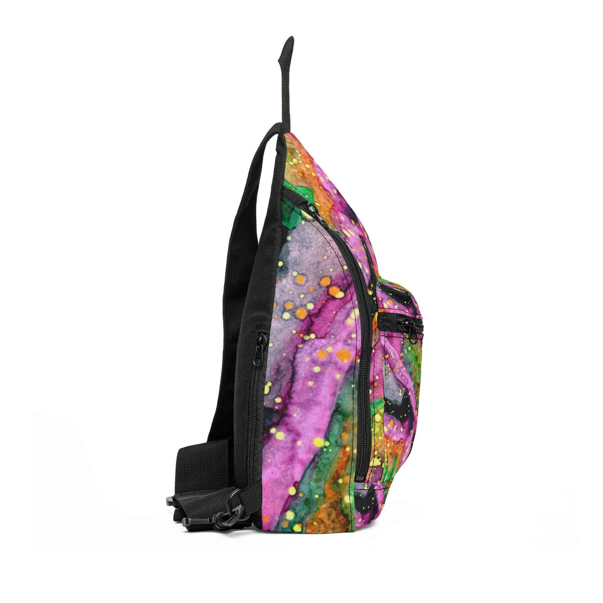 Galaxy Tie-Dye Sling Bag — Colorful Cosmic Crossbody for Everyday & Festival Use