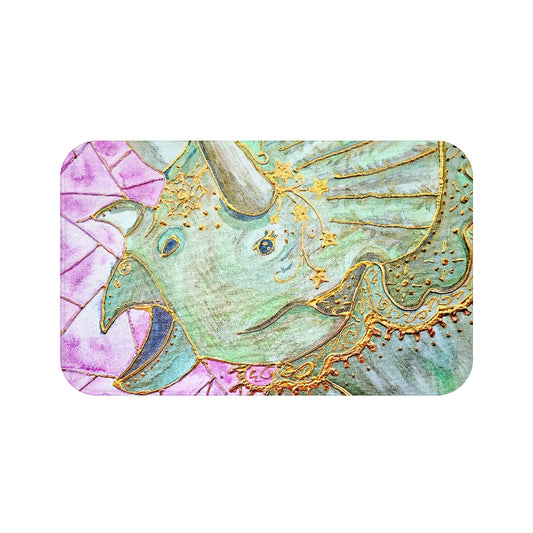 Triceratops Bath Mat