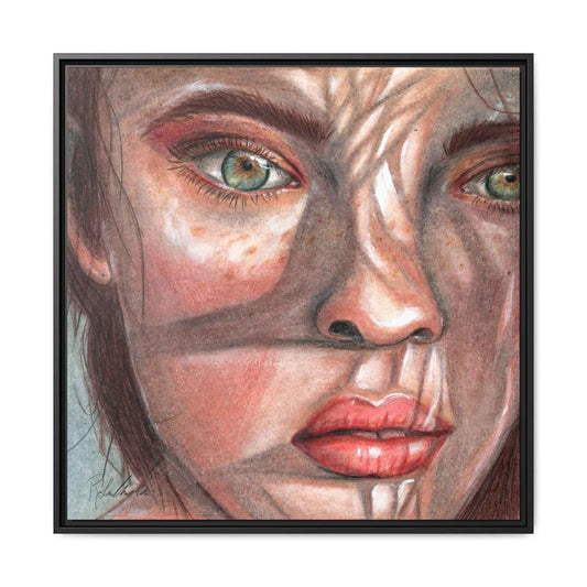 Woman In the Shadows Framed Wall Art