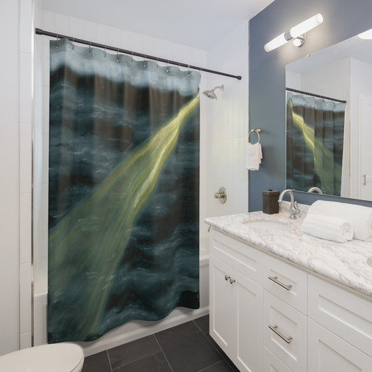 Ship at Sea Shower Curtain