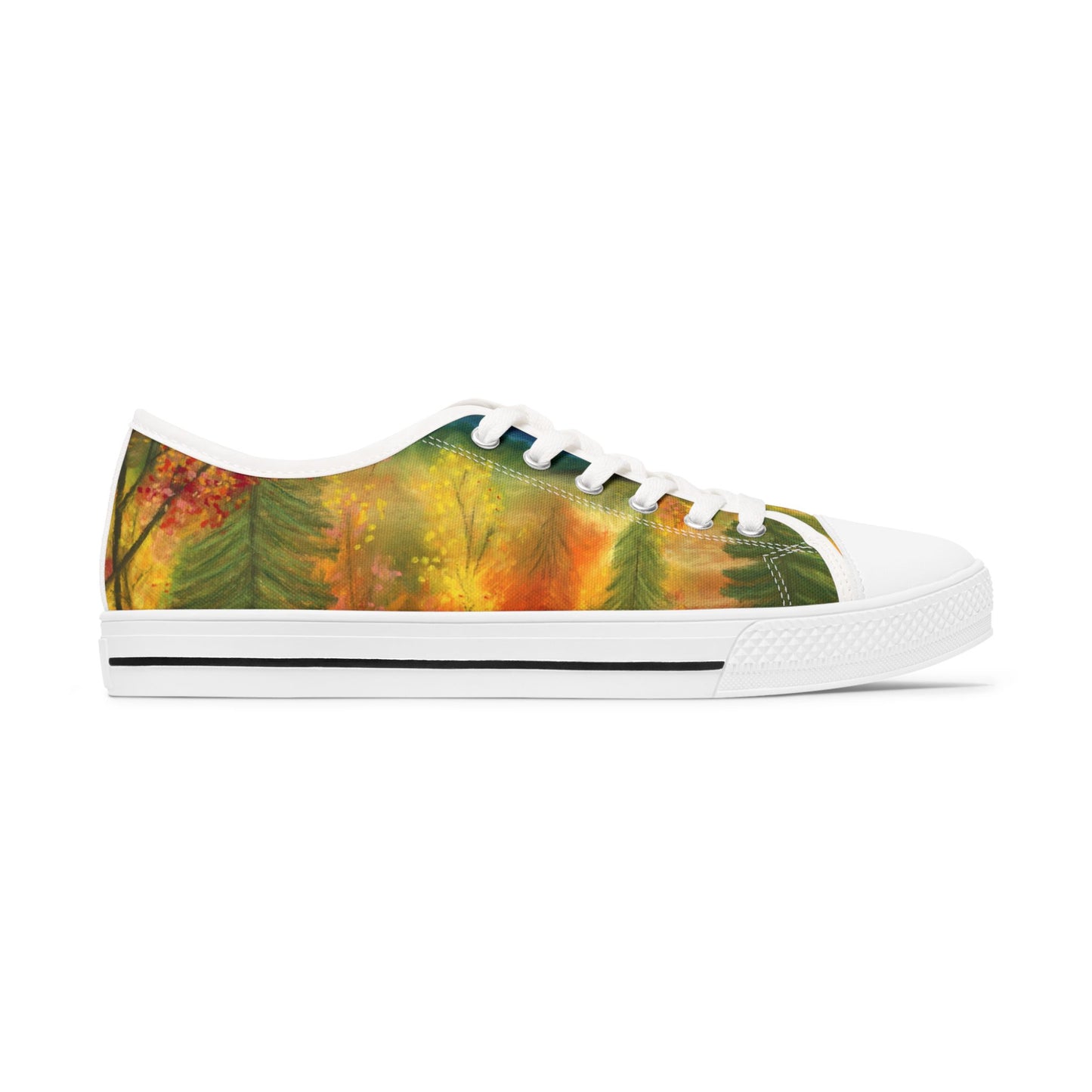 Fall Forest Printed Unisex Classic Low Top Sneaker Shoes