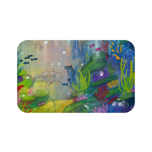 Coral Reef Bath Mat Anti-Slip, 100% Microfiber Rug- Home & Bathroom Supplies