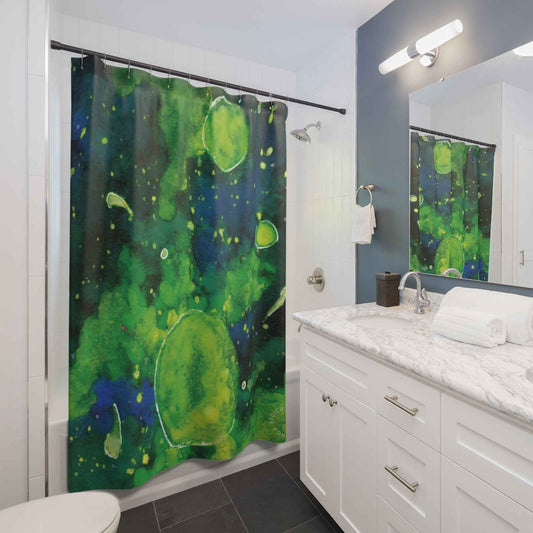 Toxic Waste Galaxy Shower Curtain