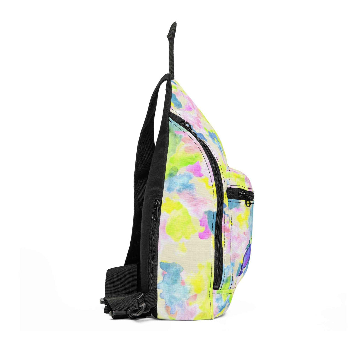 Watercolor Dachshund Sling Bag – Colorful Tie-Dye Dog Crossbody