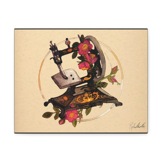 Vintage Sewing Machine Canvas Gallery Wrap