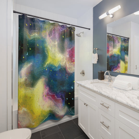 Sunrise Galaxy Shower Curtain