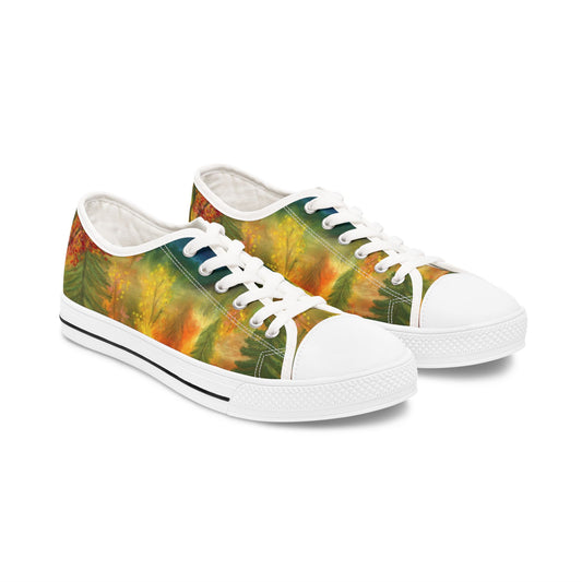 Fall Forest Printed Unisex Classic Low Top Sneaker Shoes