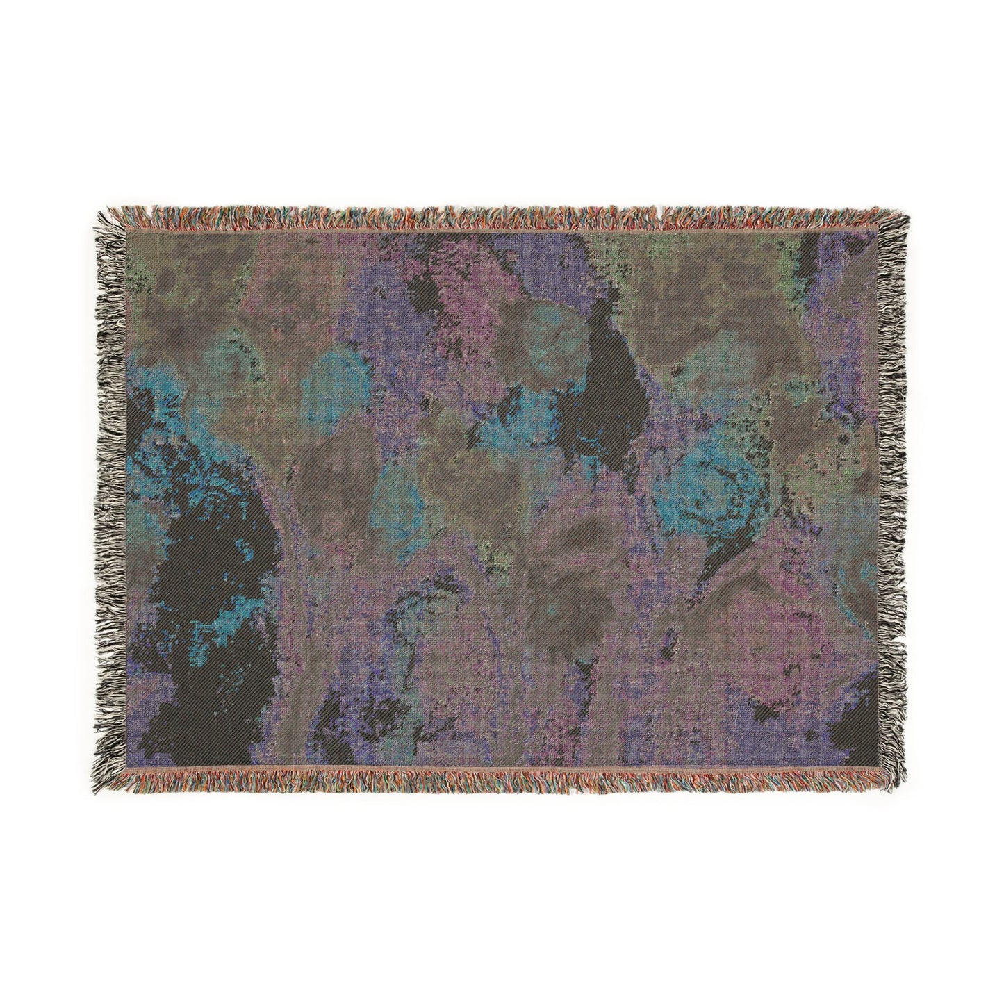 Floral Impressionist Woven Blanket