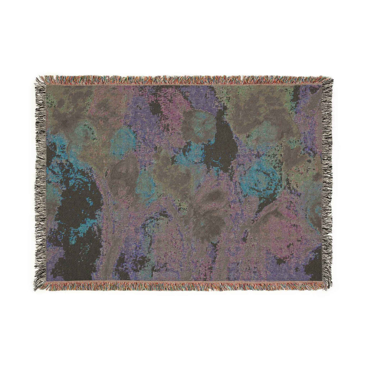Floral Impressionist Woven Blanket