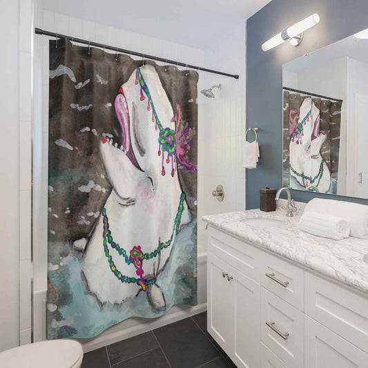 Beluga Whale Shower Curtain