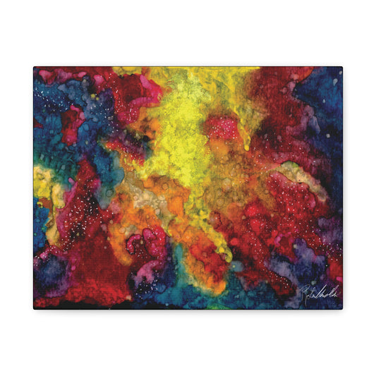 Colorful Sunset Space Canvas Gallery Wrap