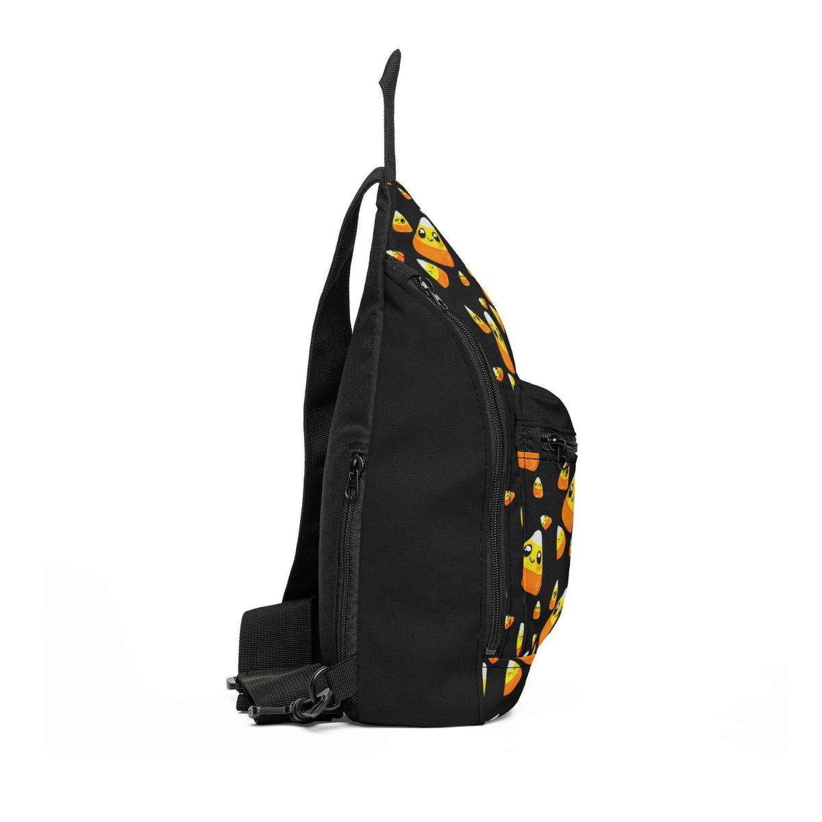 Candy Corn Pattern Sling Bag – Cute Halloween Crossbody Pack