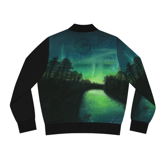 Aurora Borealis Women's Bomber Jacket (AOP)