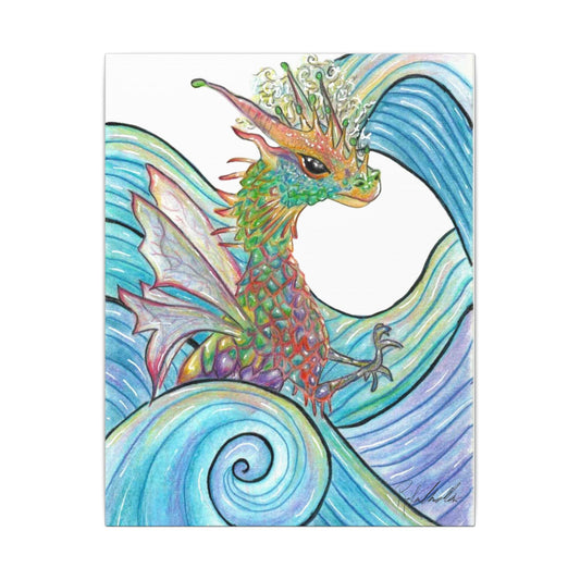 Colorful Water Dragon Canvas Gallery Wrap