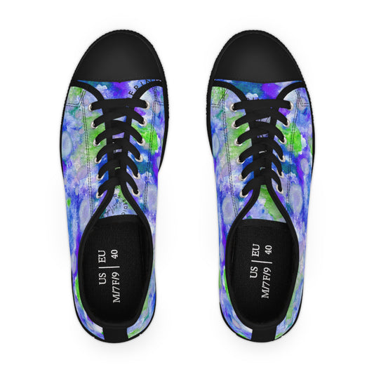 Blue Dot Unisex Classic Low Top Sneakers Closed Toe Casual Walking Fashion Shoes