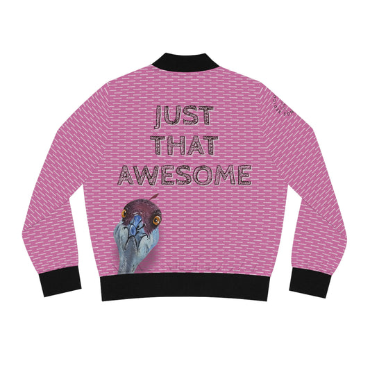 Ostrich Just That Awesome Pink Lady Women's Bomber Jacket (AOP)