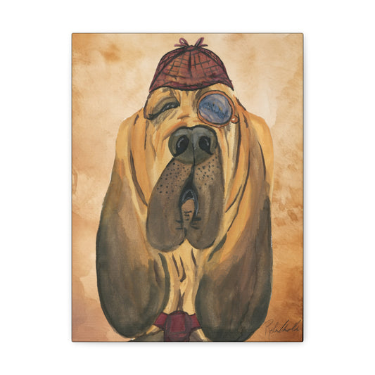 Detective Dog Canvas Gallery Wrap