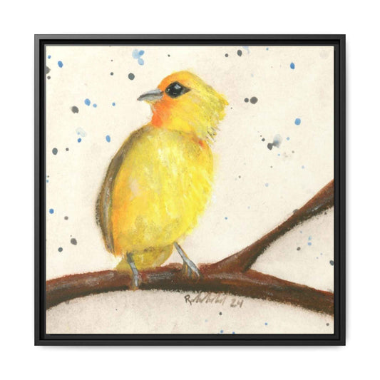 Yellow Canary Bird Framed Wall Art