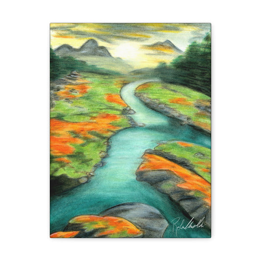 Mountain Stream Canvas Gallery Wrap