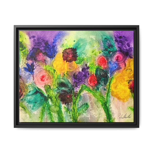 Abstract Flowers Framed Wall Art