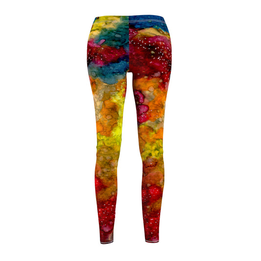Sunset Clouds Galaxy Women's Cut & Sew Casual Leggings (AOP)