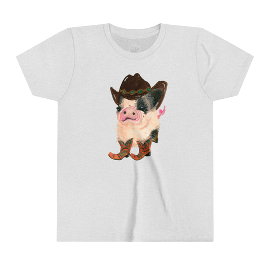 Cowboy Pig Kids T-Shirt