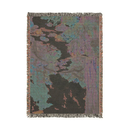 Scenic Floral Woven Throw Blanket — Vintage Garden Tapestry