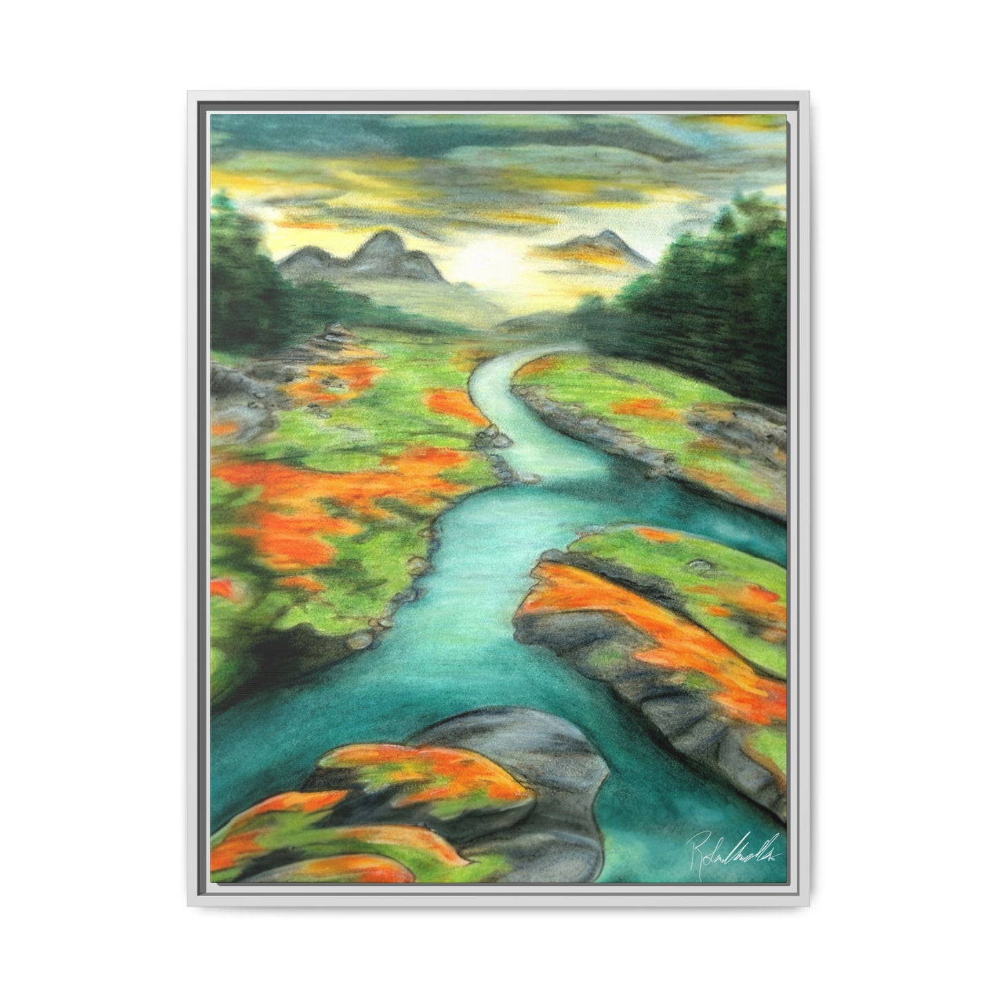 Mountain Stream Framed Wall Art