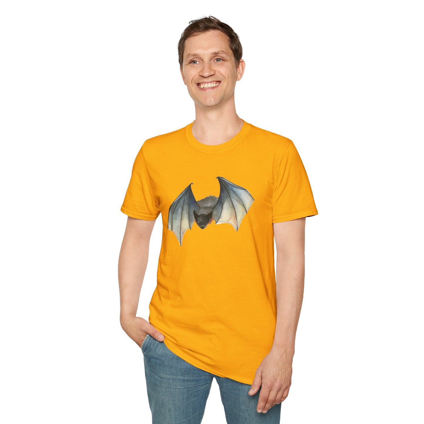 Flying Bat Unisex Softstyle T-Shirt