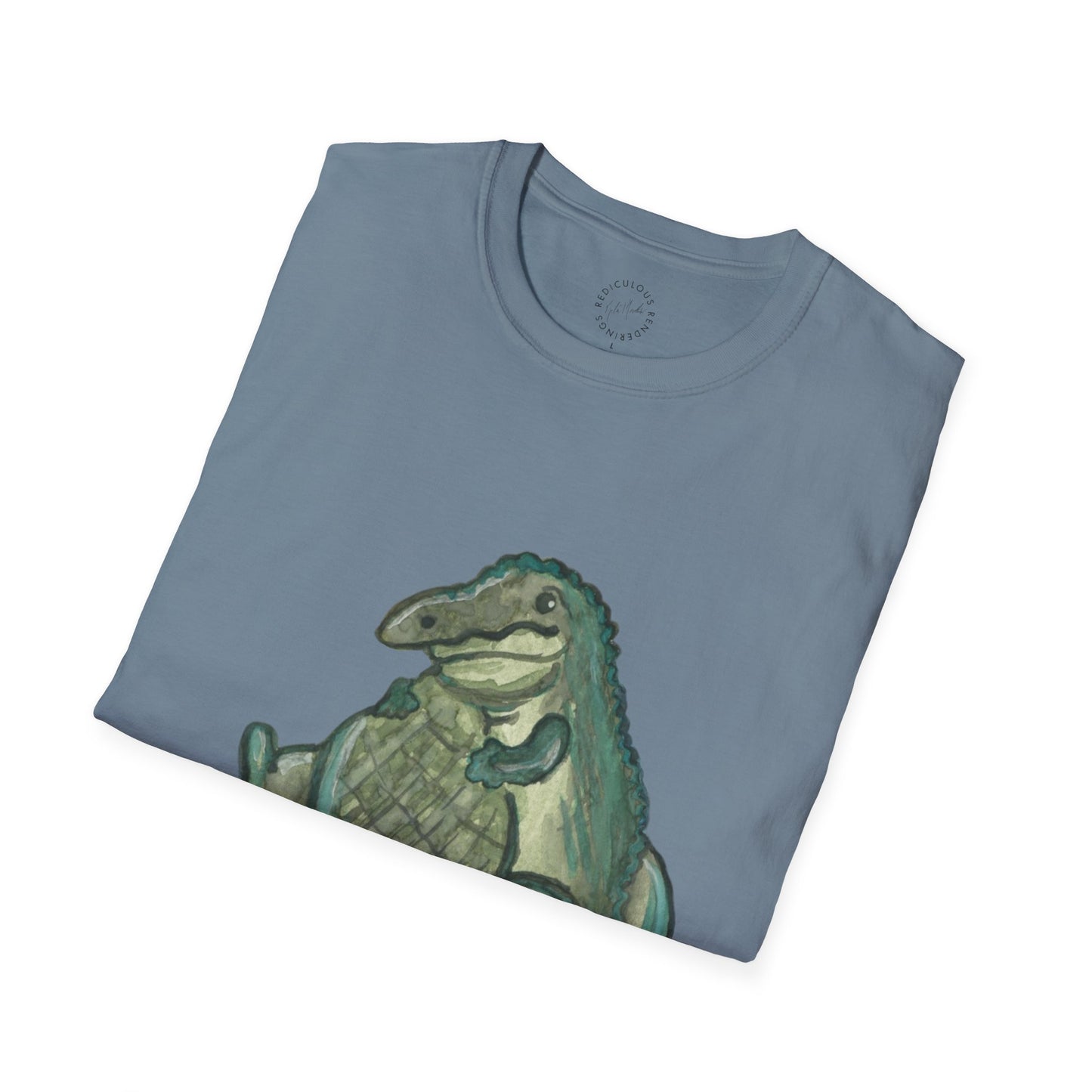 Father Son Alligator Unisex Softstyle Print T-Shirt