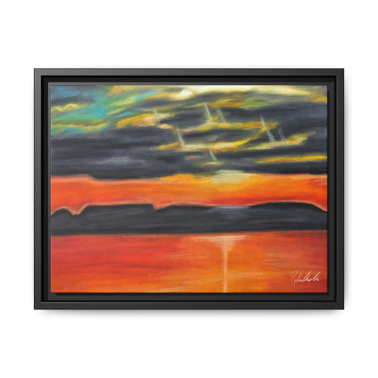 Sleeping Giant at Sunset Framed Wall Art