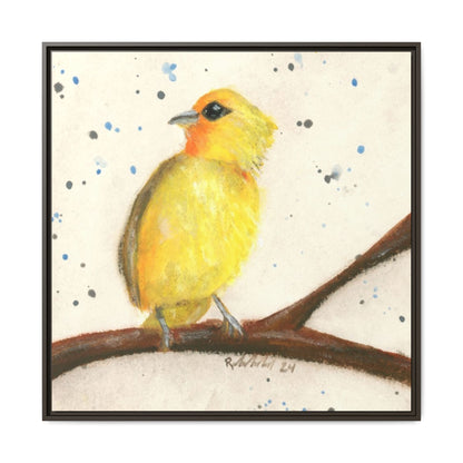 Yellow Canary Bird Framed Wall Art