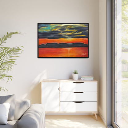 Sleeping Giant at Sunset Framed Wall Art