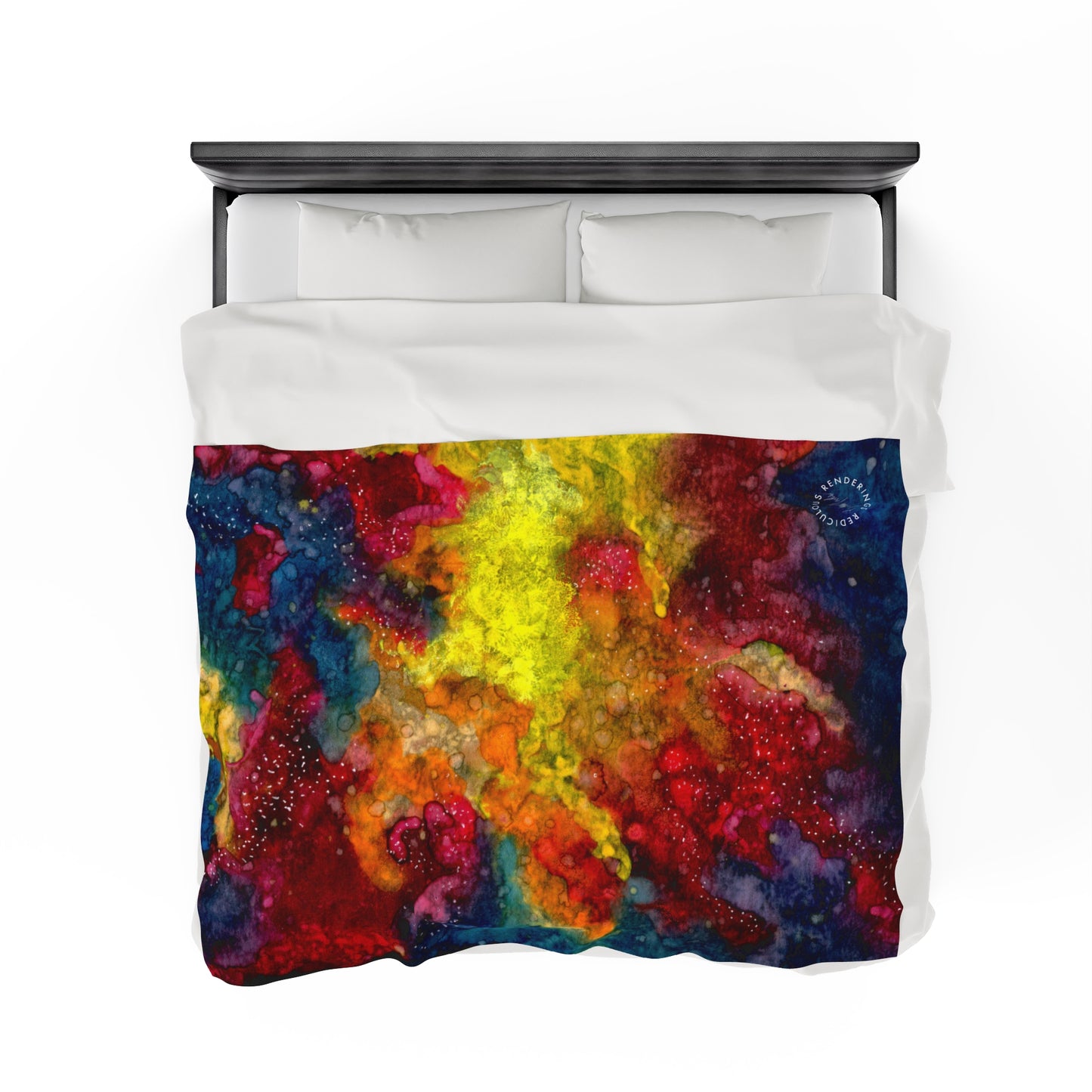 Sunset Clouds Galaxy Velveteen Plush Blanket