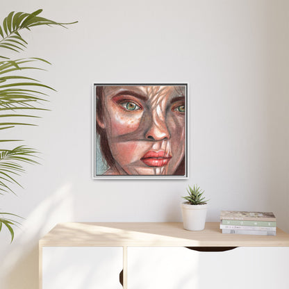 Woman In the Shadows Framed Wall Art