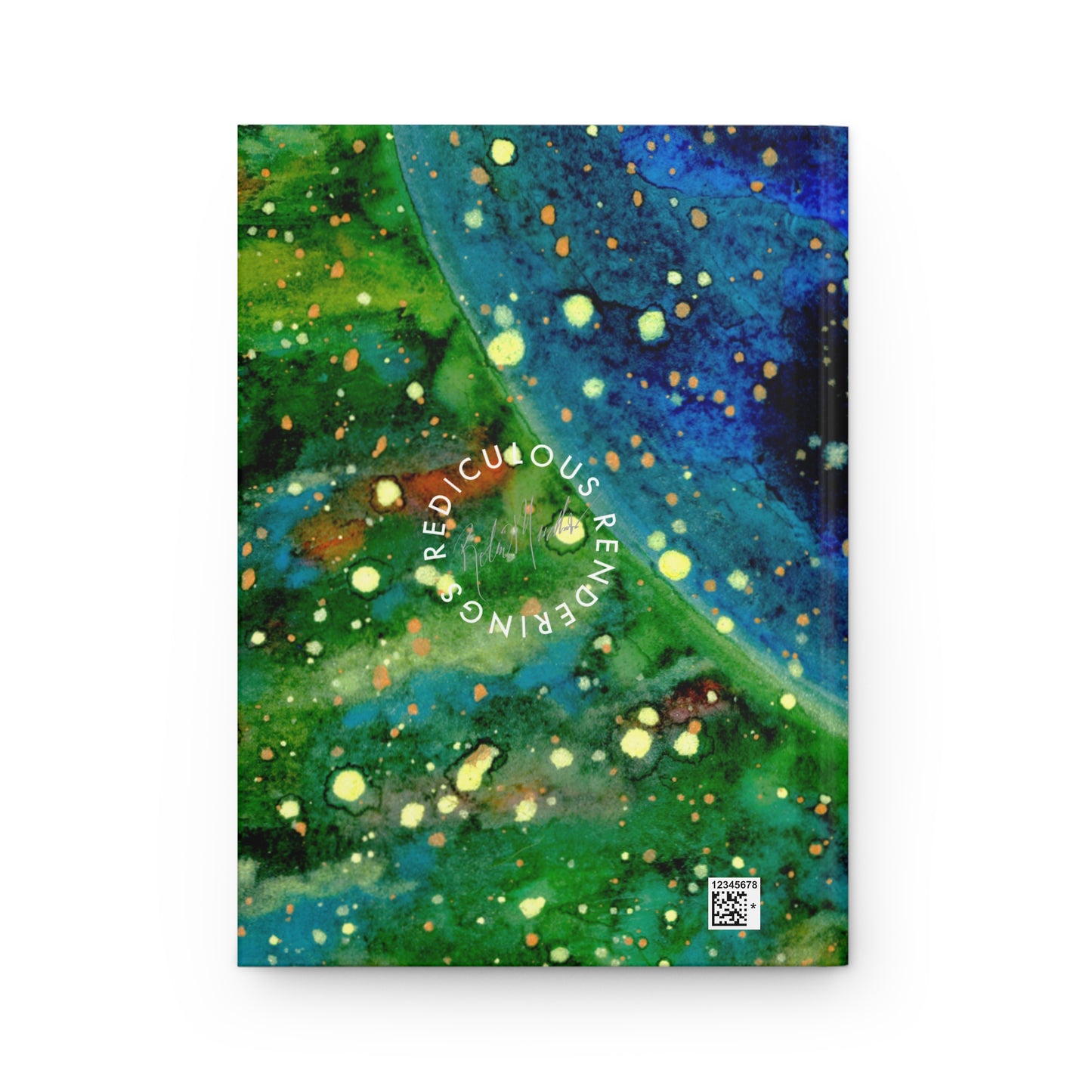 Blue Planet Galaxy Hardcover Journal Matte 150 Pages, Printed Cover