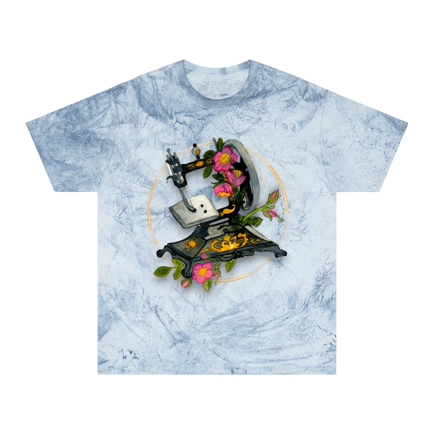 Vintage Sewing Machine Unisex Color Blast T-Shirt